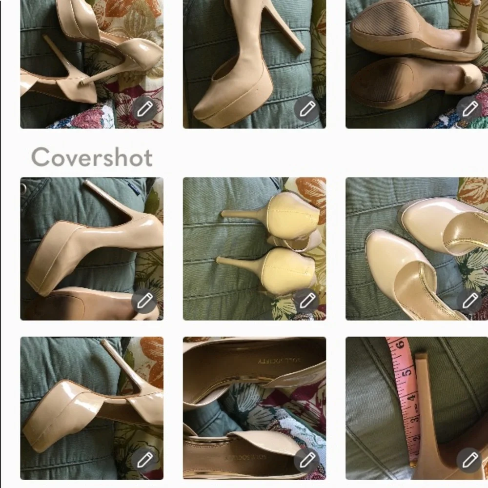 Sole Society Beige women platform size 8 1/2 Sole Society Pumps